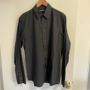 Filippa K Black Slim Fit Dress Shirt size M